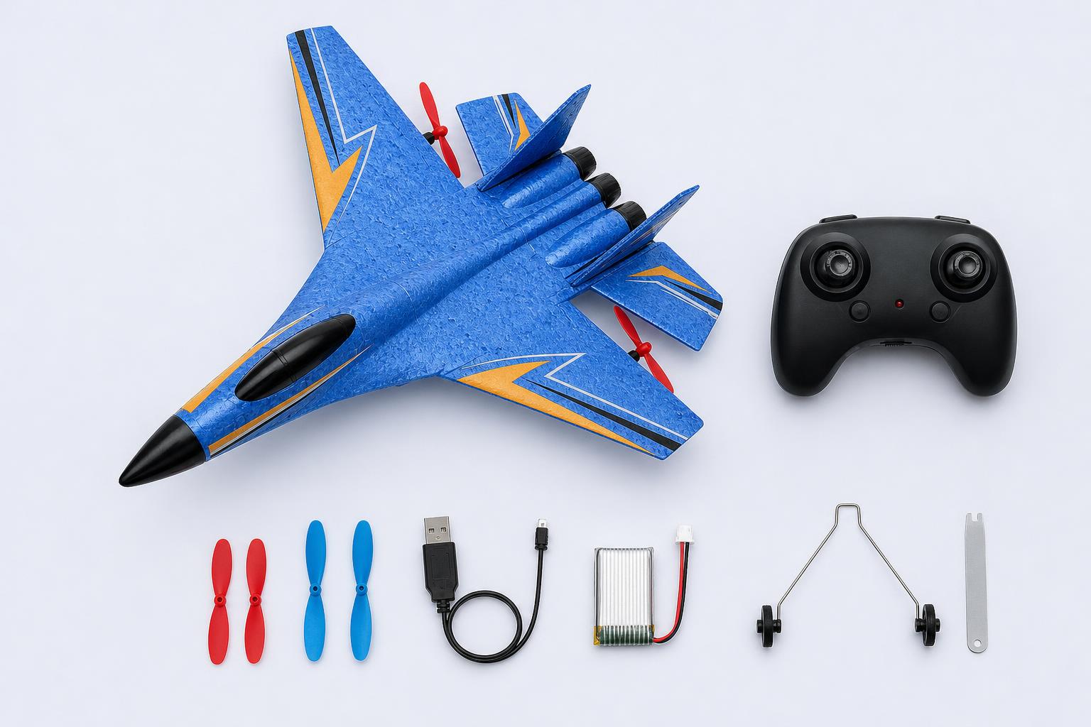 Everything included in the RC plane box